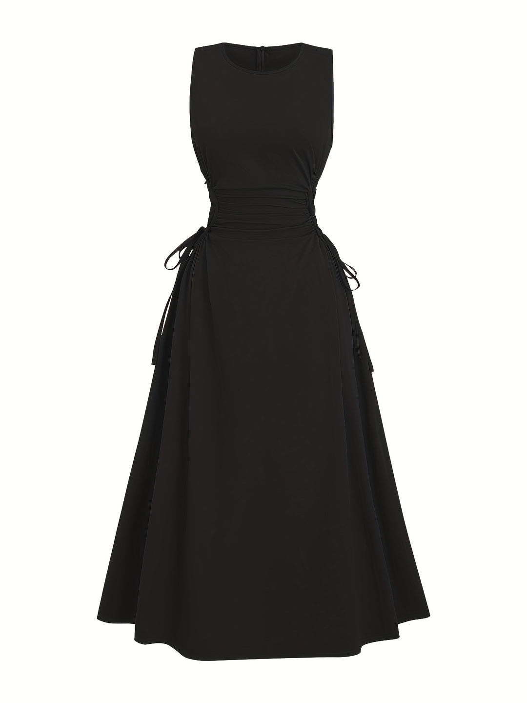 Lucy | Vestido de tirantes de color sólido A-line de verano