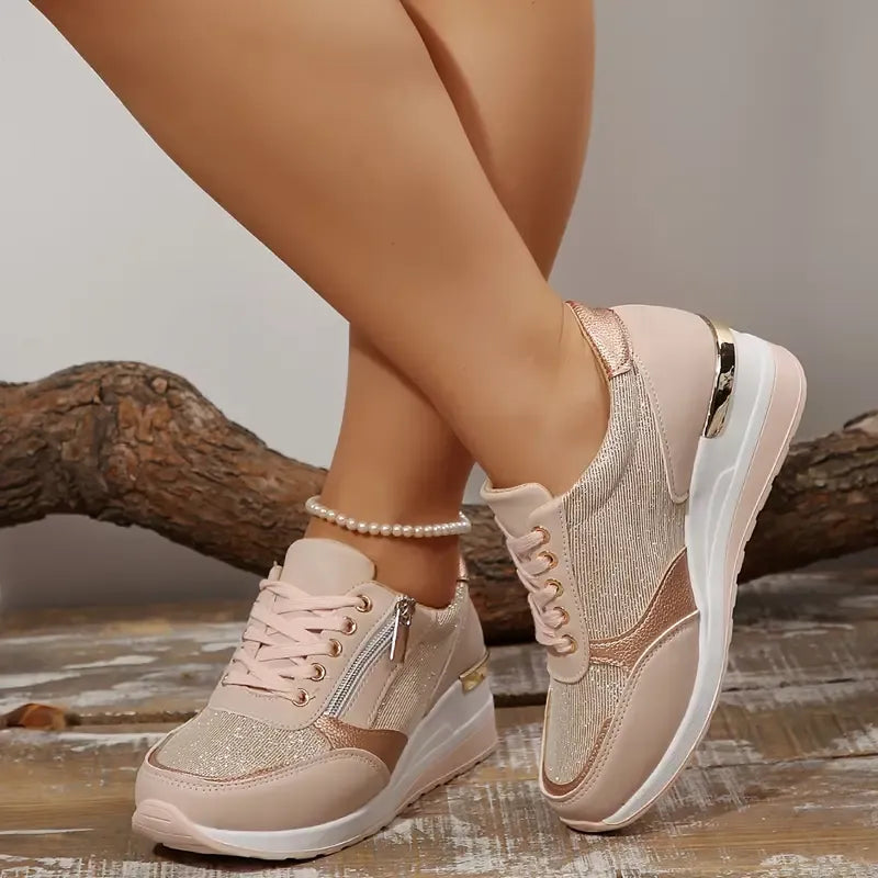 Ana | Nuevas zapatillas ortopédicas con cordones y cierre lateral con cremallera para mujeres