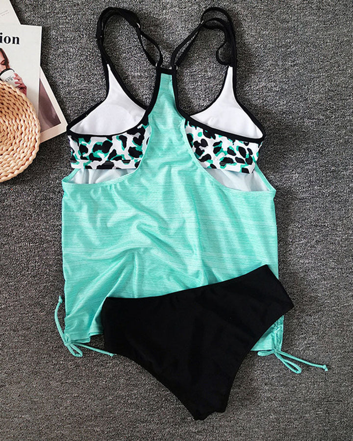 Augustus - Tankini de leopardo con diseño uniforme