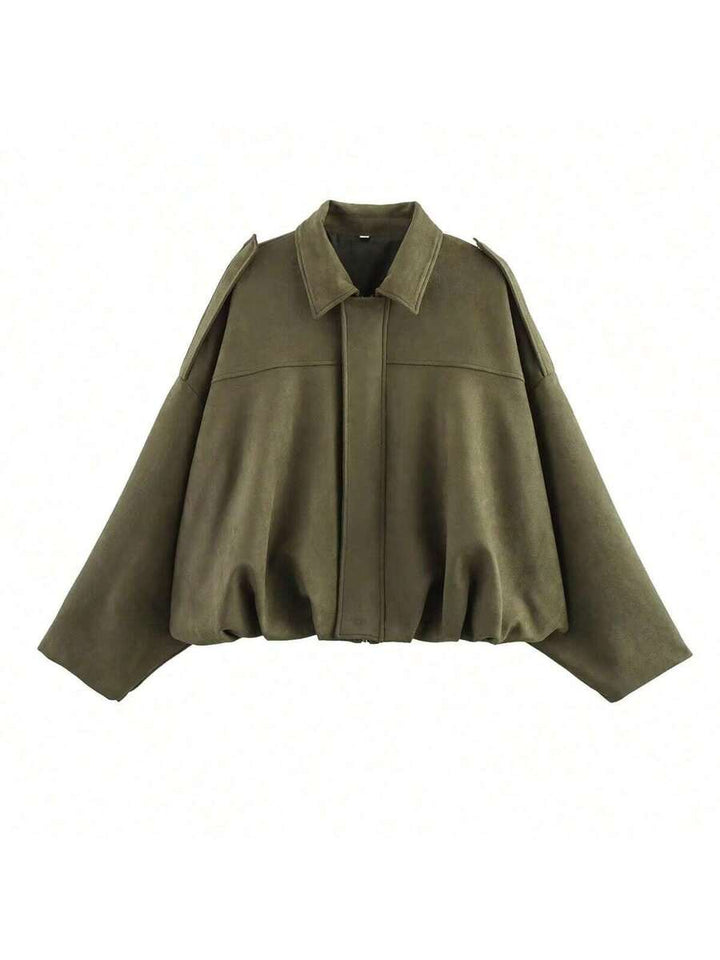 Elegante, chic y ligera chaqueta bomber para damas