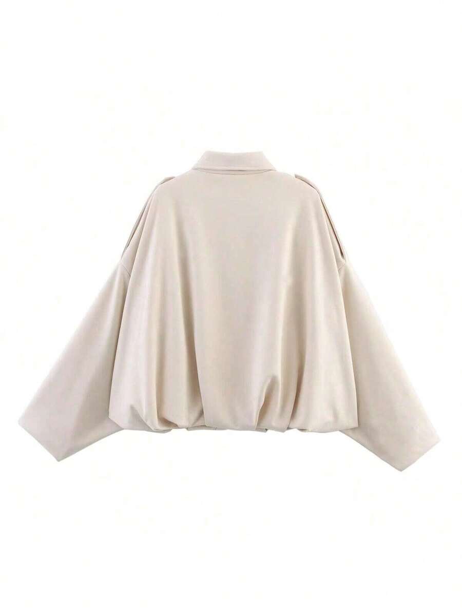 Elegante, chic y ligera chaqueta bomber para damas