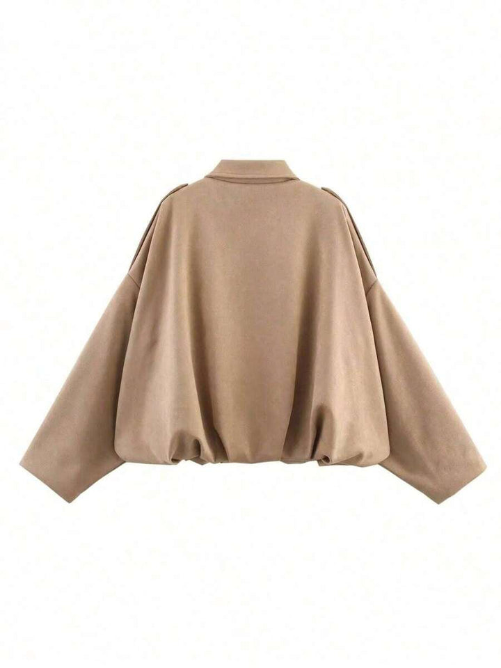 Elegante, chic y ligera chaqueta bomber para damas