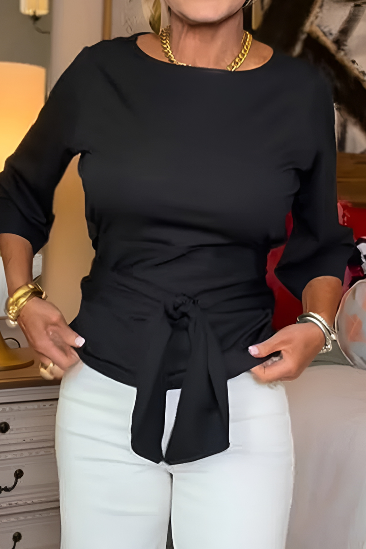 Daria™ | Top de Cintura con Lazo Elegante