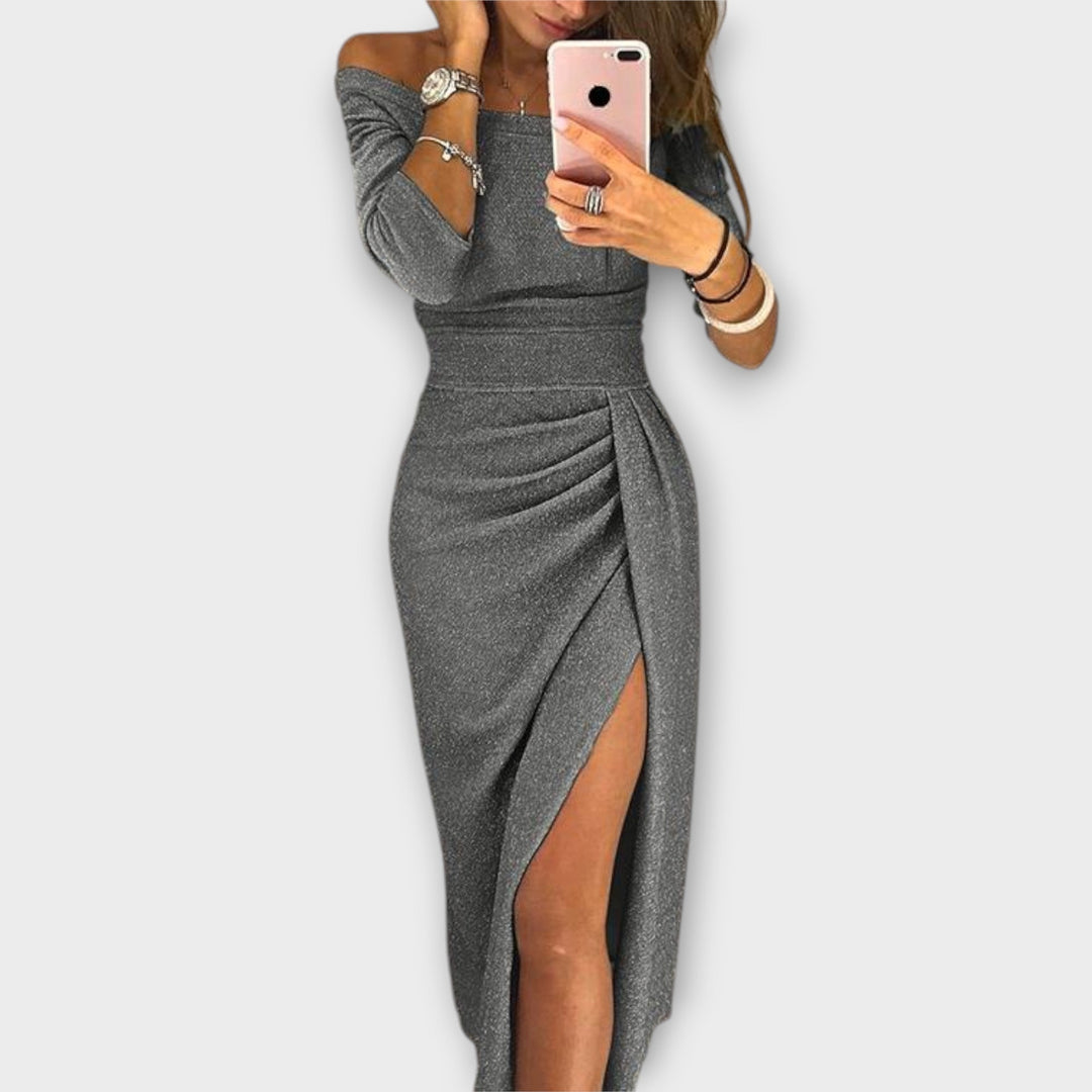 Vestido Tatum – elegante con hombros descubiertos