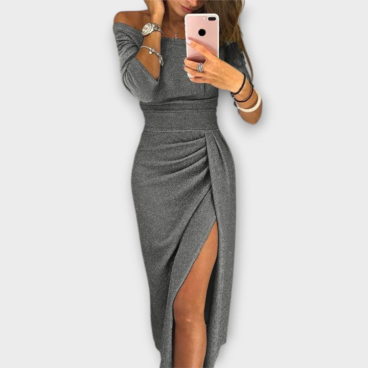 Vestido Tatum – elegante con hombros descubiertos