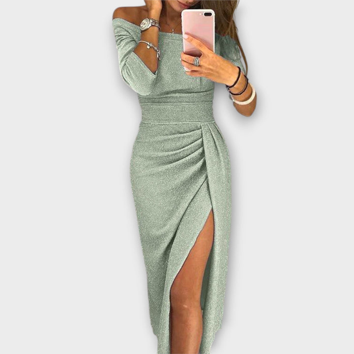 Vestido Tatum – elegante con hombros descubiertos