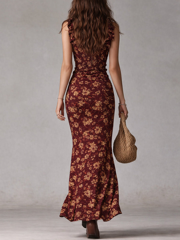 Simona | Vestido retro de silueta larga y elegante
