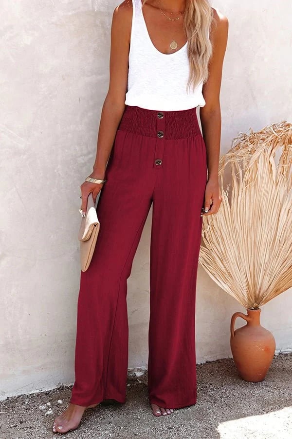 Rosa | Pantalón de Cintura Alta Relajado