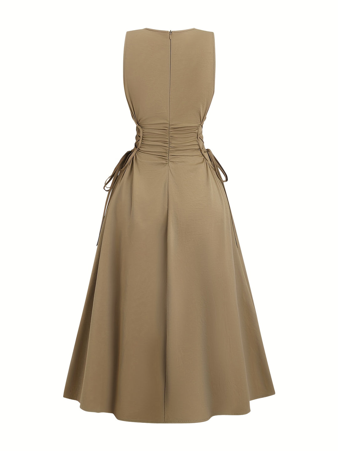 Lucy | Vestido de tirantes de color sólido A-line de verano