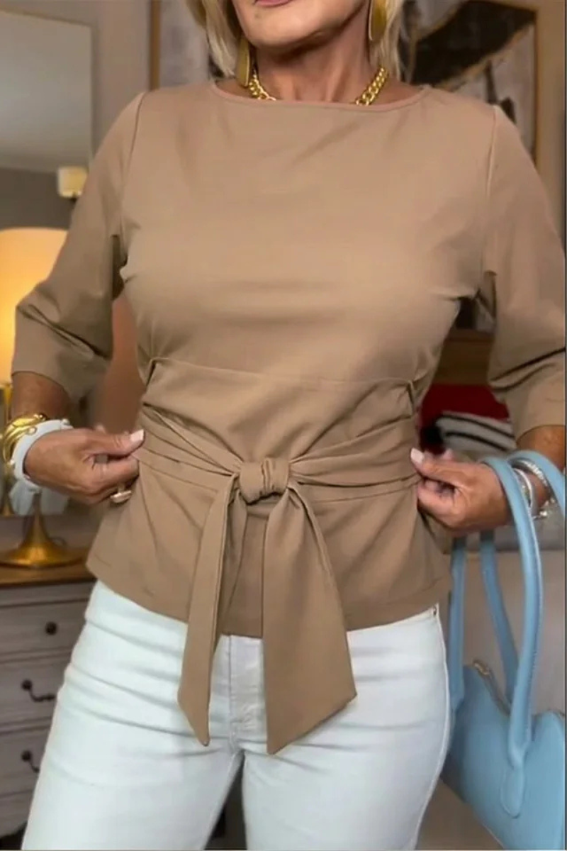 Daria™ | Top de Cintura con Lazo Elegante