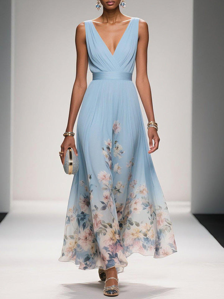 Vestido maxi floral ligero