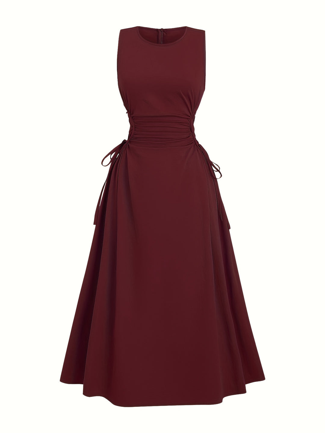 Lucy | Vestido de tirantes de color sólido A-line de verano