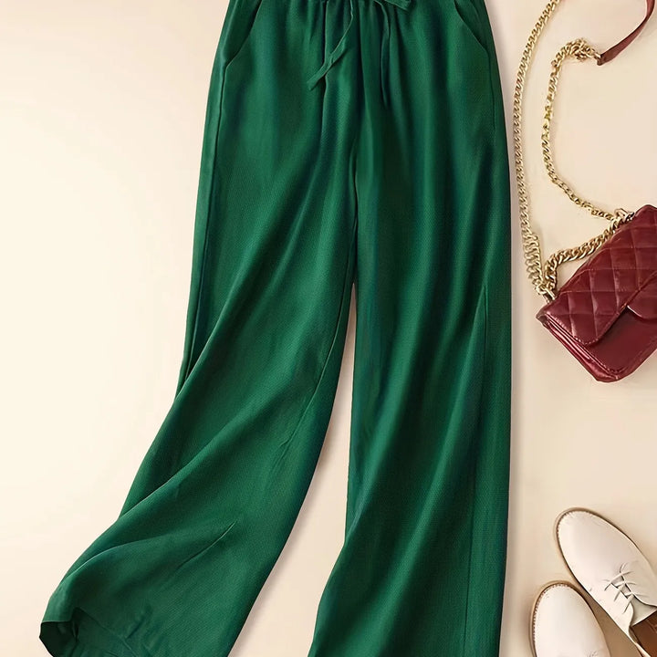 Tina - Pantalones de Lino Relax