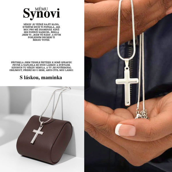 Unisex náhrdelník s křížem