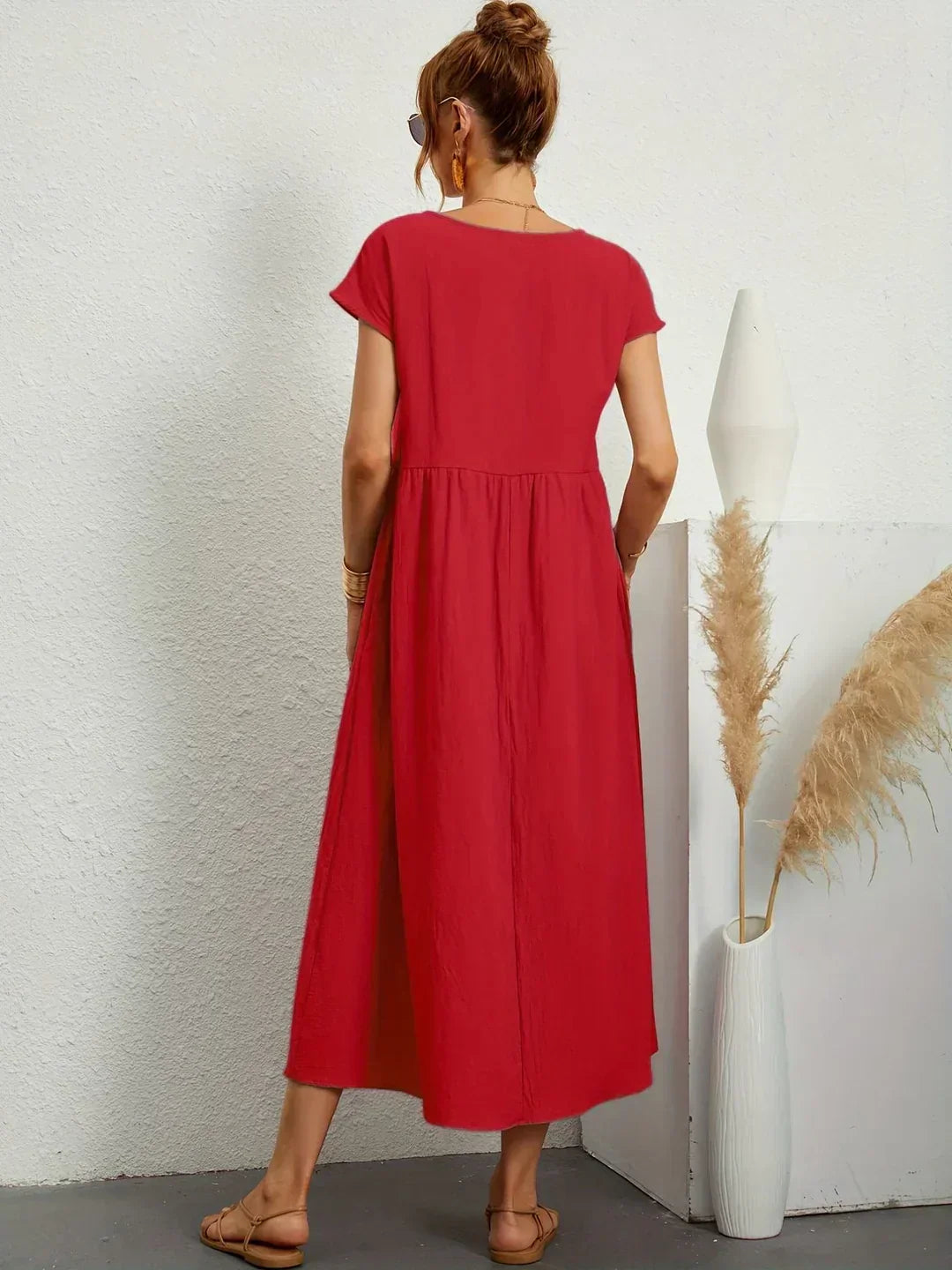 Gabriela™ | Vestido midi fluido de elegancia clásica