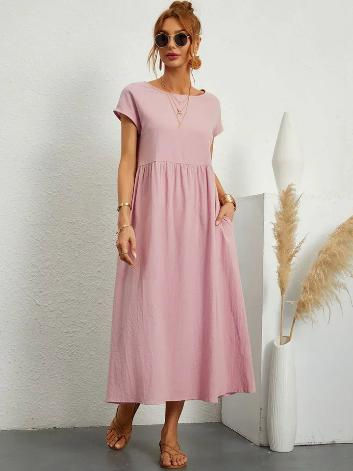 Gabriela™ | Vestido midi fluido de elegancia clásica