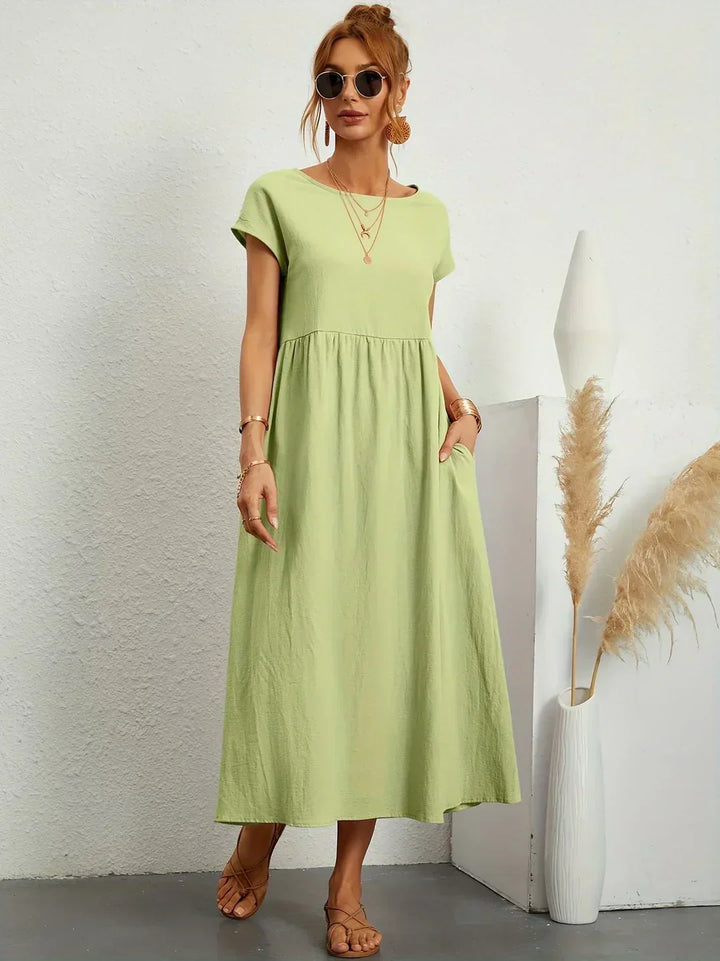 Gabriela™ | Vestido midi fluido de elegancia clásica