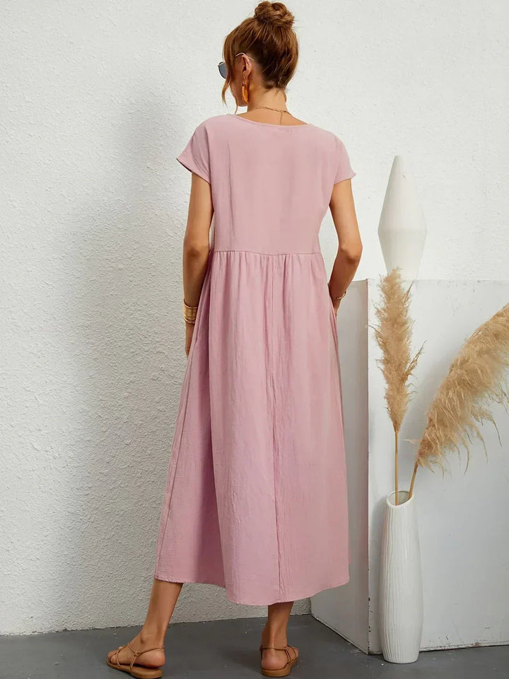 Gabriela™ | Vestido midi fluido de elegancia clásica