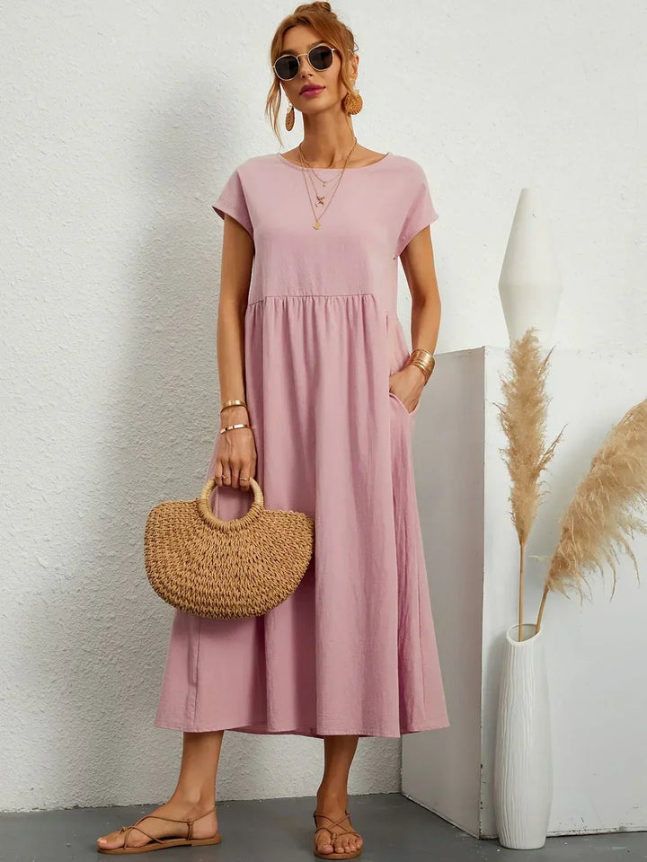 Gabriela™ | Vestido midi fluido de elegancia clásica