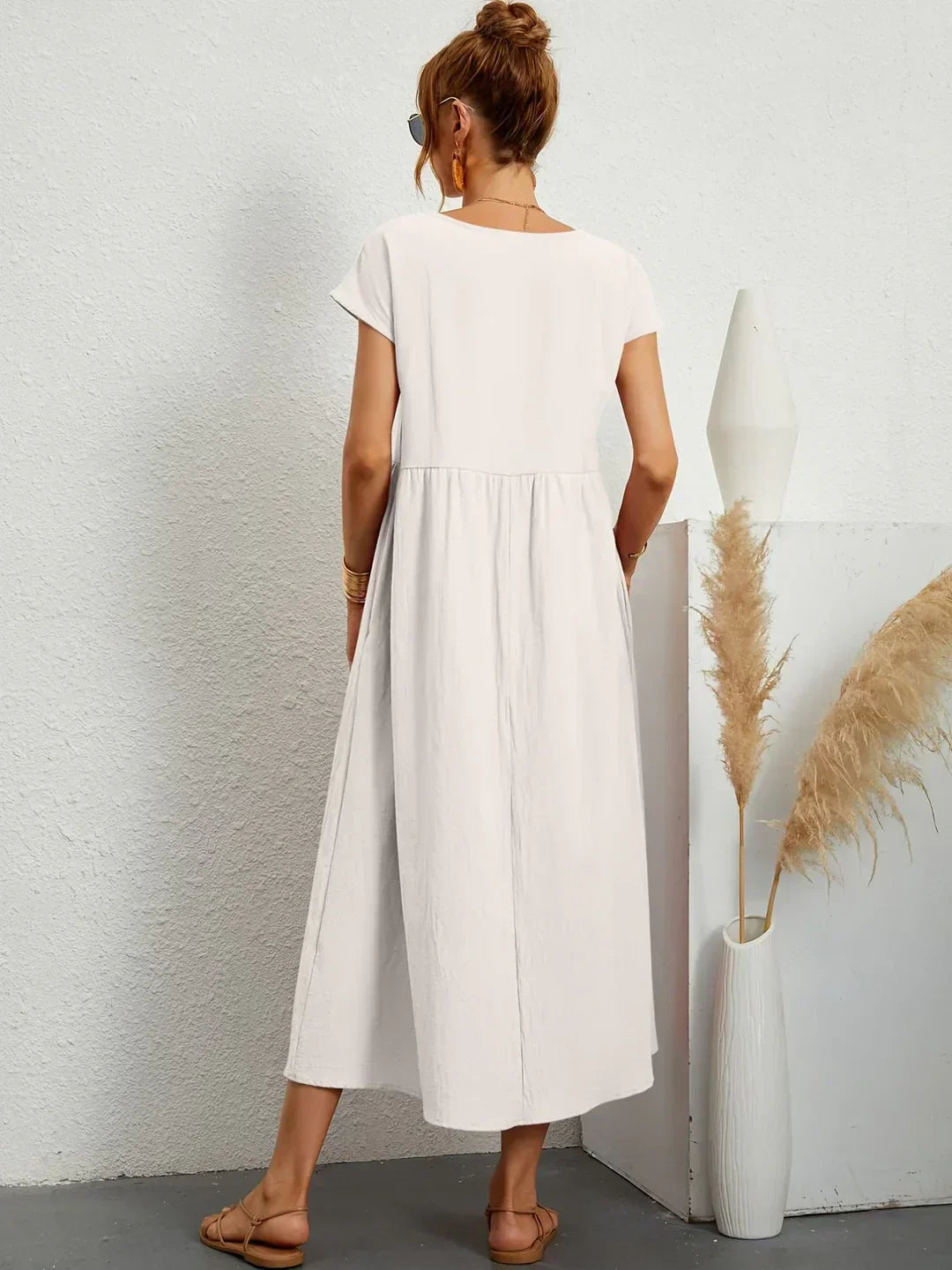 Gabriela™ | Vestido midi fluido de elegancia clásica