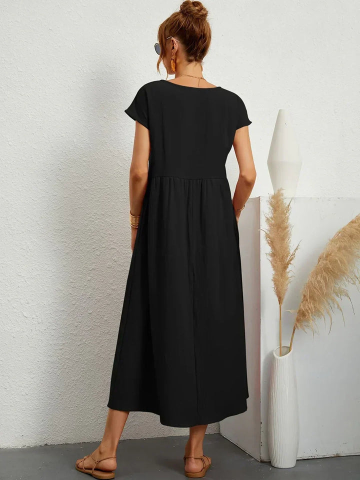 Gabriela™ | Vestido midi fluido de elegancia clásica