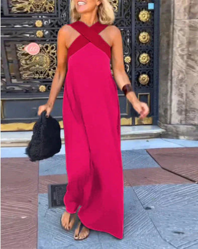 DELFINA | Vestido de Corte Cruzado Elegante
