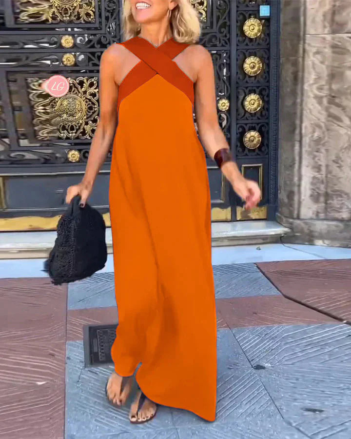 DELFINA | Vestido de Corte Cruzado Elegante