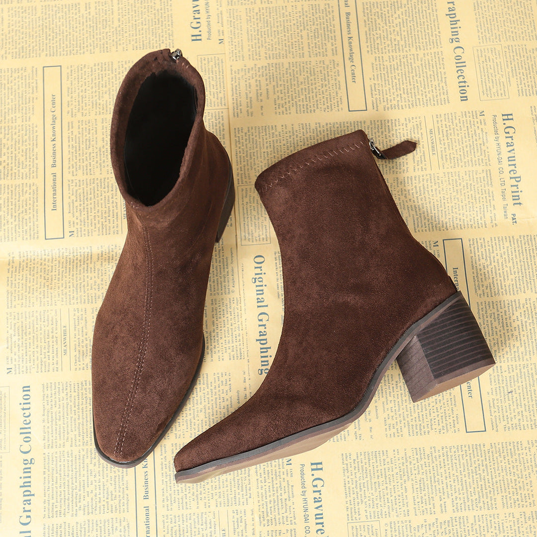 Giuliana | Botines Elegantes en Ante
