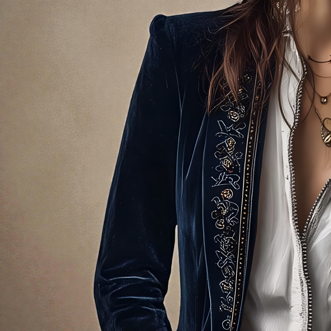Elisa™ | Chaqueta de Piel Sintética de Terciopelo