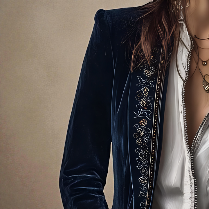 Elisa™ | Chaqueta de Piel Sintética de Terciopelo