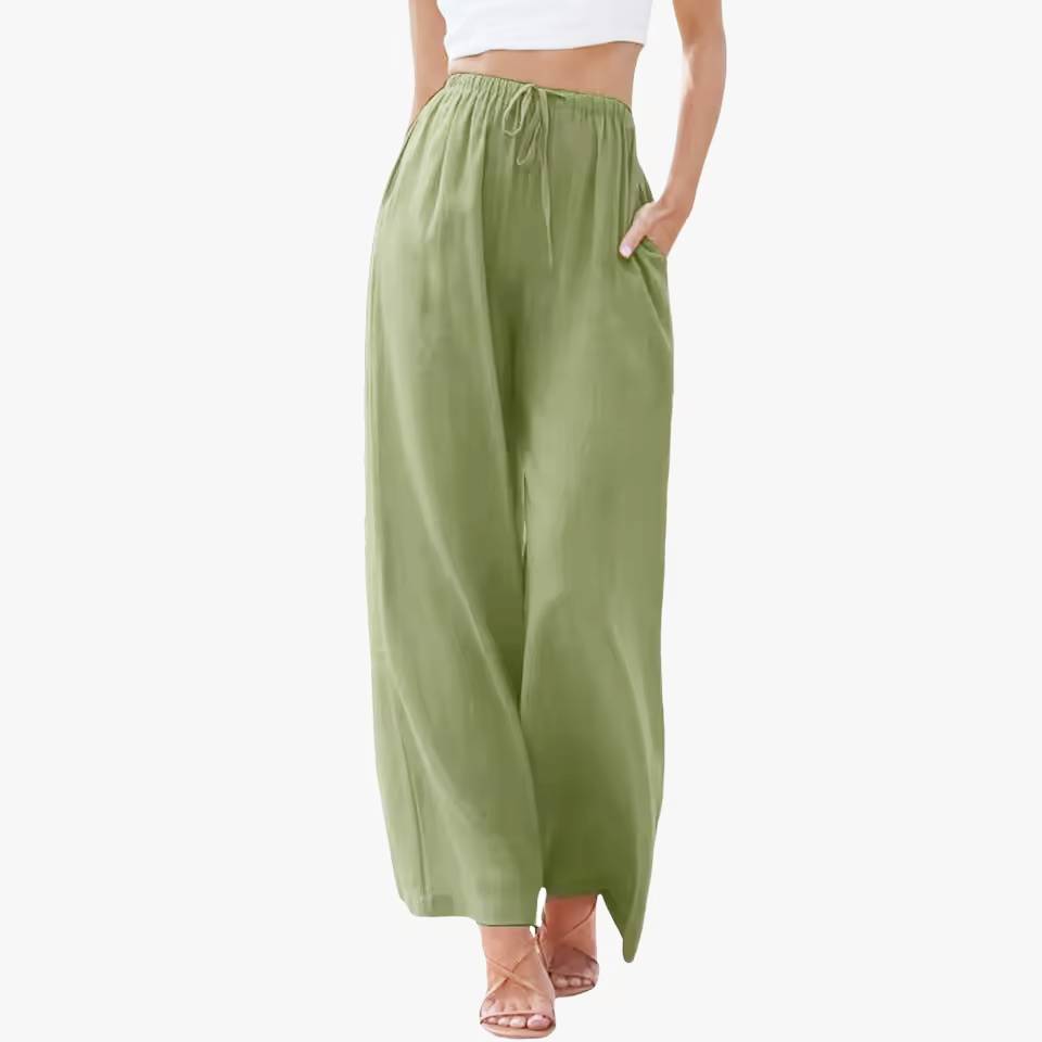 Liam | Pantalones de Verano de Pierna Ancha