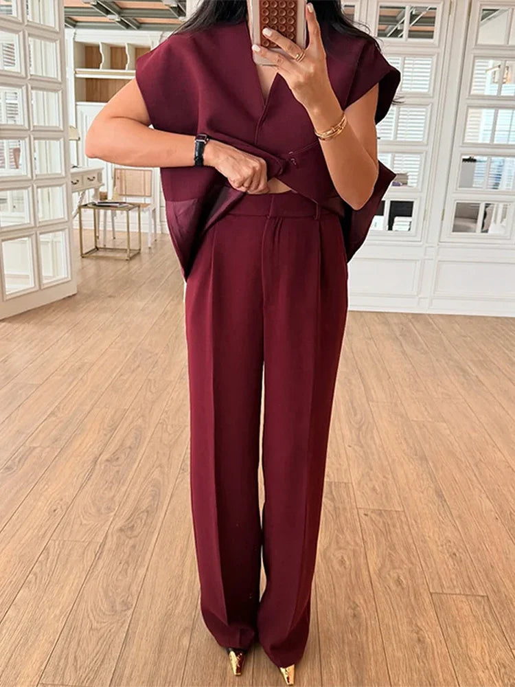 Módní set / Gilet a kalhoty