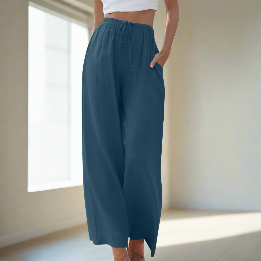 Liam | Pantalones de Verano de Pierna Ancha