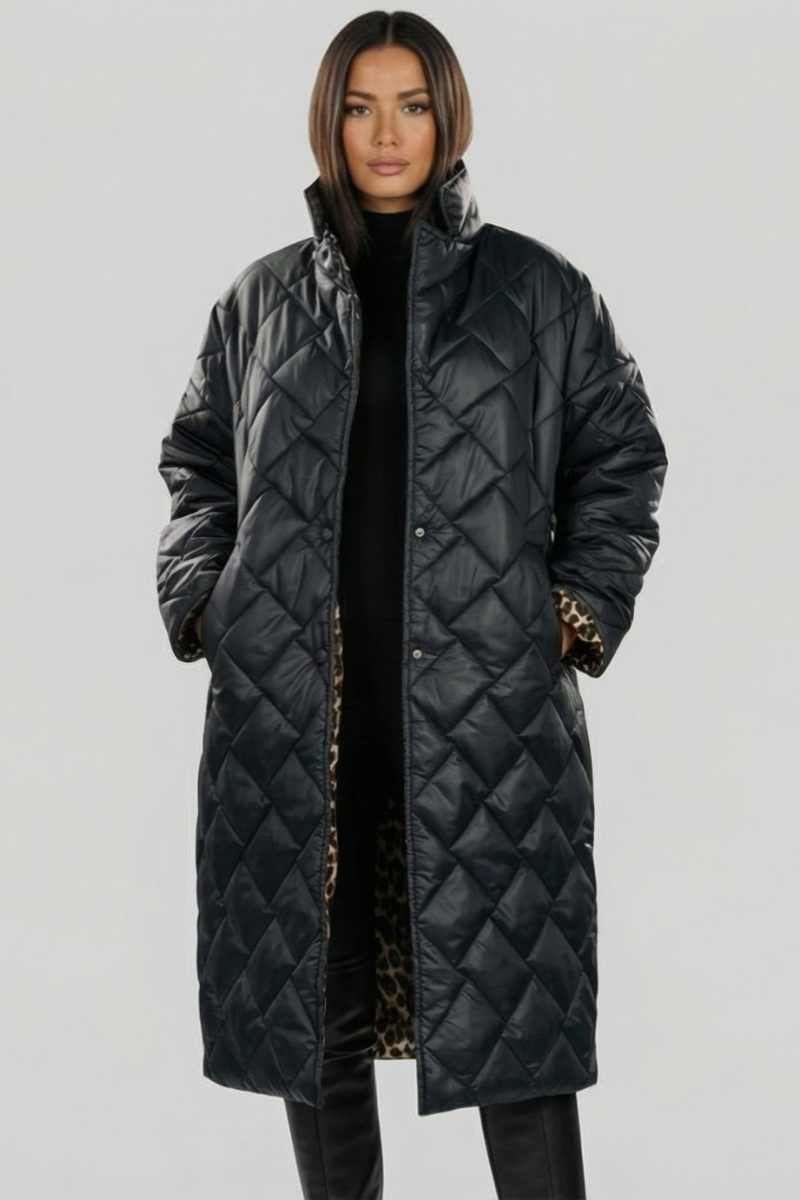 Olivia Sur™ | Elegante Abrigo de Leopardo