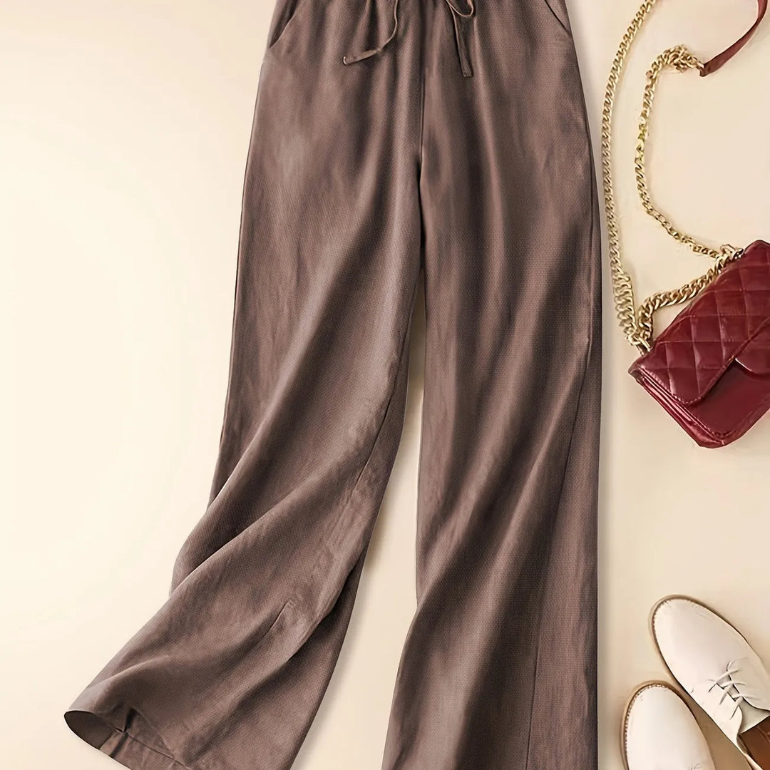 Tina - Pantalones de Lino Relax