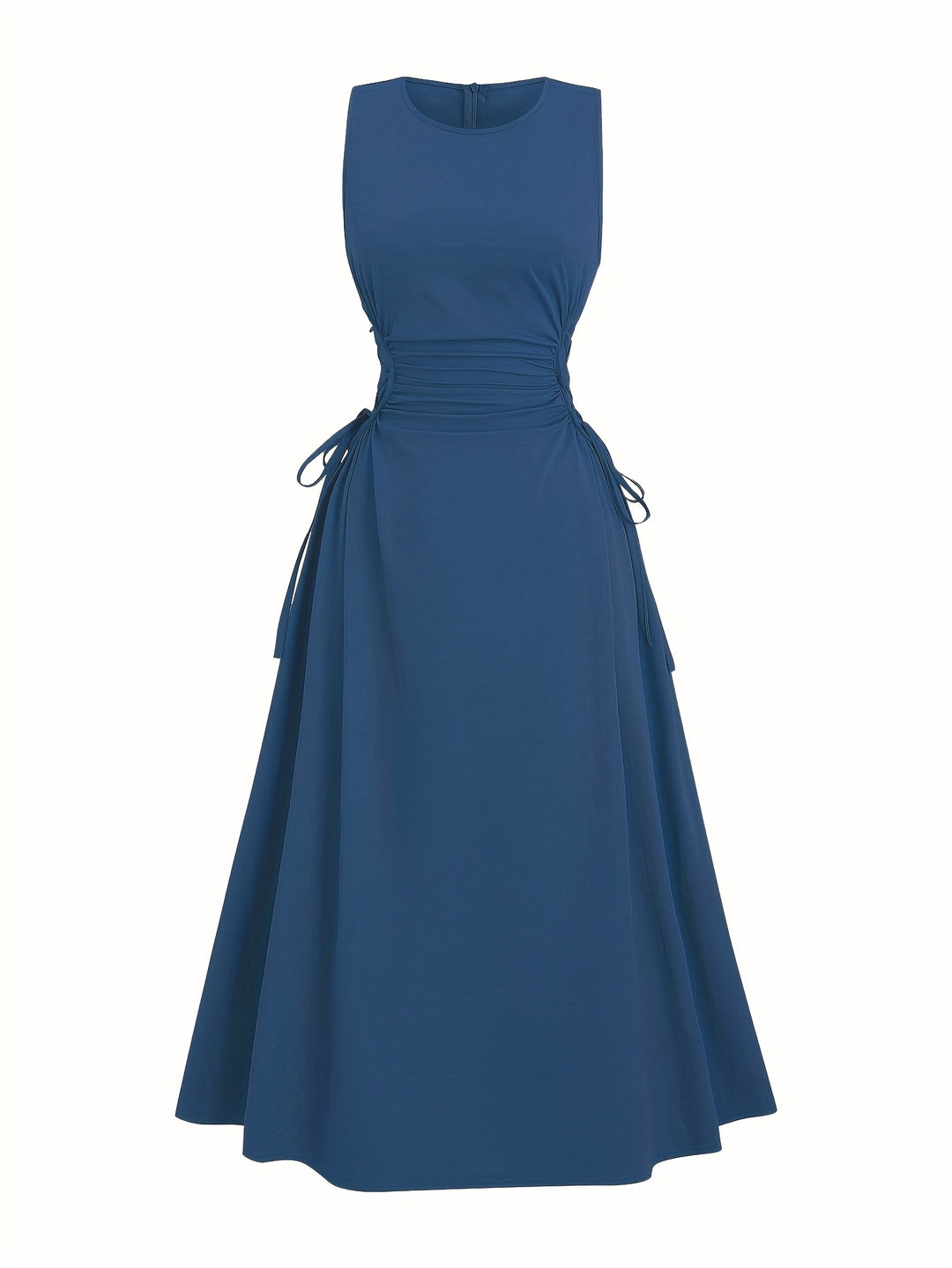 Lucy | Vestido de tirantes de color sólido A-line de verano