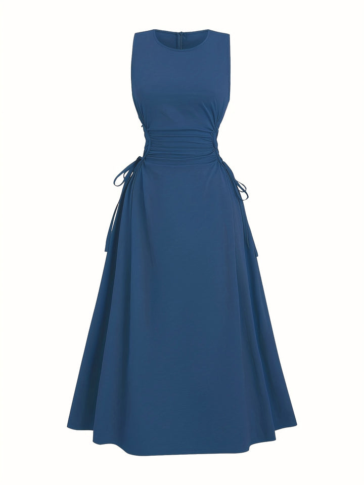 Lucy | Vestido de tirantes de color sólido A-line de verano
