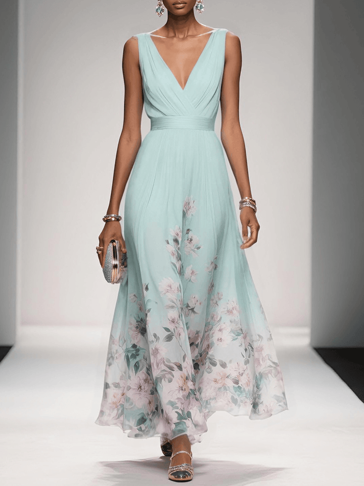 Vestido maxi floral ligero
