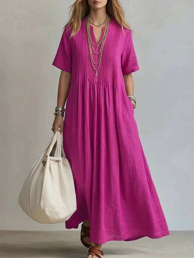 Noor | Vestido plisado