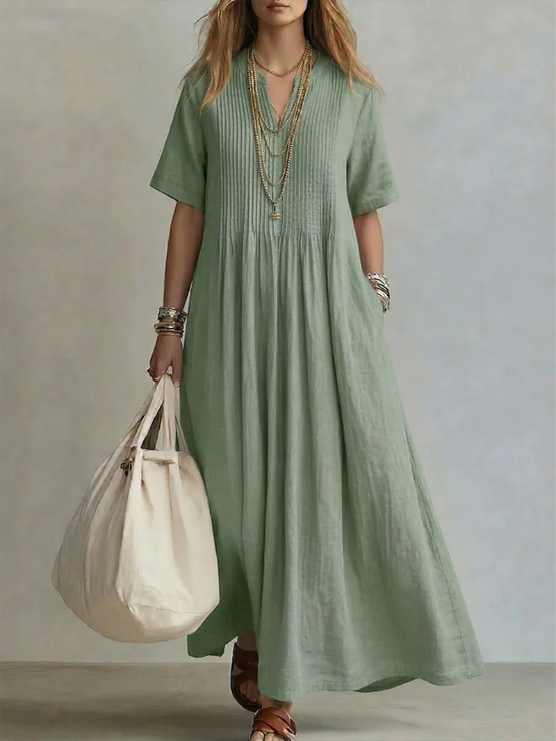 Noor | Vestido plisado