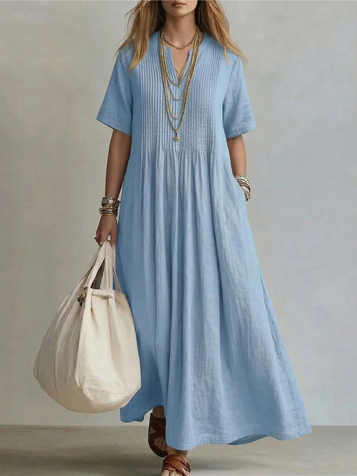 Noor | Vestido plisado