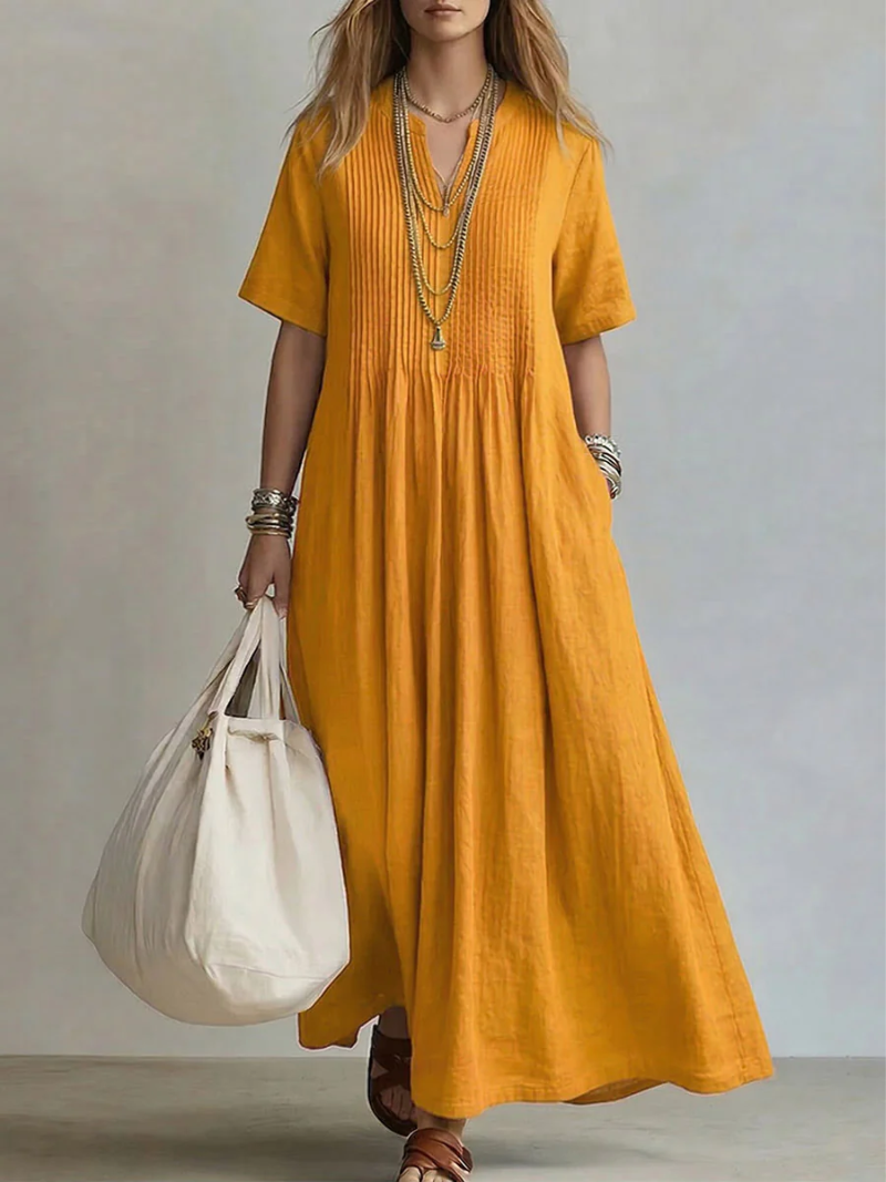 Noor | Vestido plisado