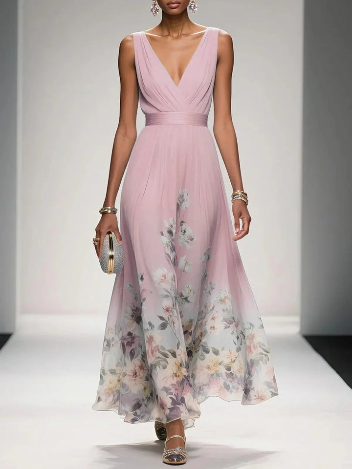 Vestido maxi floral ligero