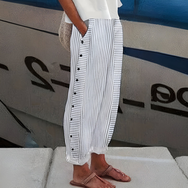 Dagny | Pantalones Veraniegos Rayados Elegantes