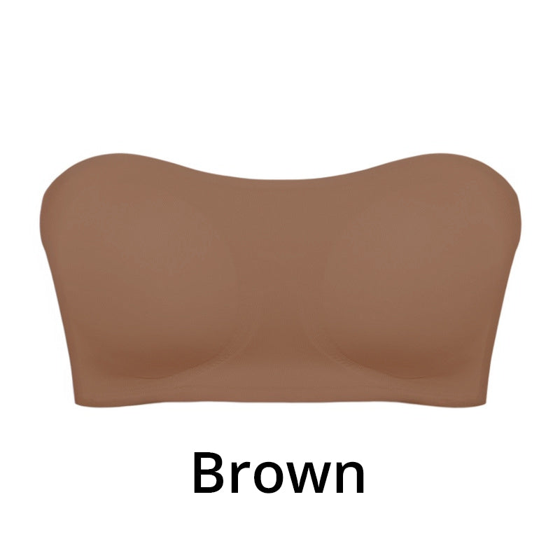 Dámský bezramínkový podprsenka bez kostic s bočním zapínáním