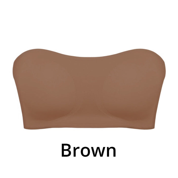 Dámský bezramínkový podprsenka bez kostic s bočním zapínáním