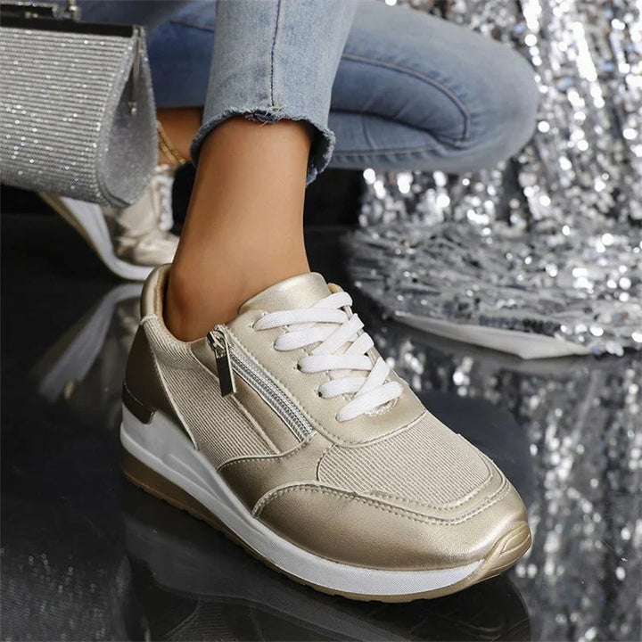 Ana | Nuevas zapatillas ortopédicas con cordones y cierre lateral con cremallera para mujeres