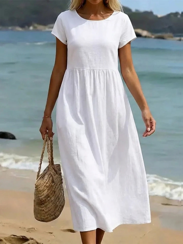 Gabriela™ | Vestido midi fluido de elegancia clásica